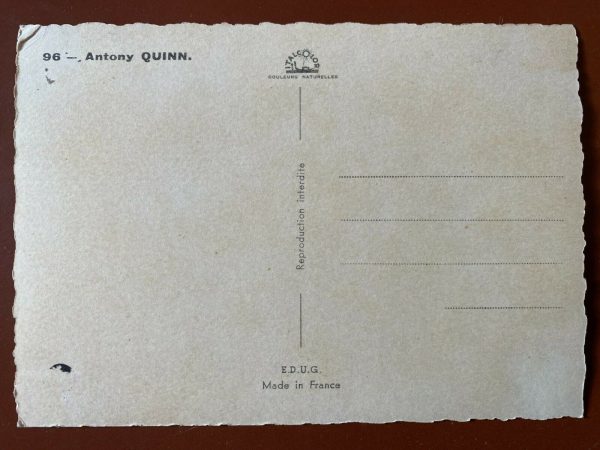 Carte Postale ancienne ANTHONY QUINN n°96 Ventes exceptionnelles en ligne – Image 2