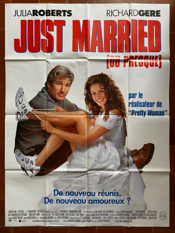 Affiche JUST MARRIED Garry MARSHALL Julia ROBERTS Richard GERE 120x160cm En solde