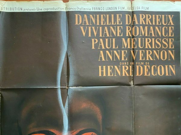 Affiche L AFFAIRE DES POISONS Decoin DANIELLE DARRIEUX Viviane Romance 120x160cm À bas prix – Image 3