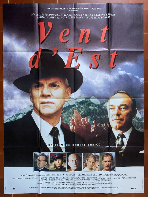Affiche VENT D EST Robert ENRICO Malcom McDOWELL J-F BALMER 120x160cm Mode