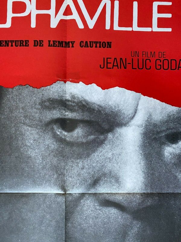 Affiche ALPHAVILLE Eddie Constantine JEAN-LUC GODARD Anna Karina 60x80cm Ventes exceptionnelles – Image 3