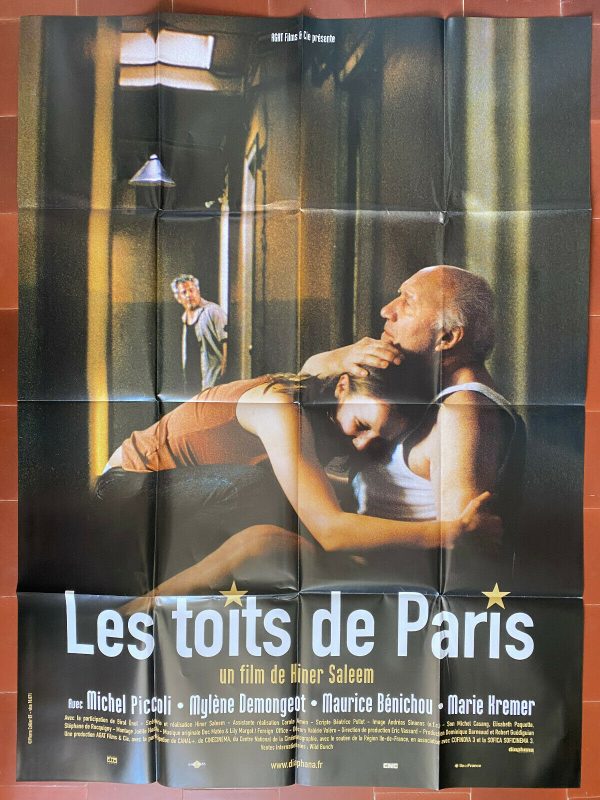Affiche LES TOITS DE PARIS Hiner SALEEM M.PICCOLI Mylene DEMONGEOT 120x160cm À prix réduit