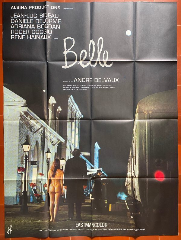 Affiche BELLE Andre DELVAUX Jean luc BIDEAU Daniele DELORME 120x160cm À bas prix