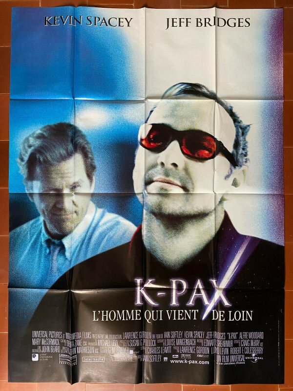 Affiche K PAX Iain SOFTLEY Kevin SPACEY Jeff BRIDGES  Mary McCORMACK 120x160cm À bas prix
