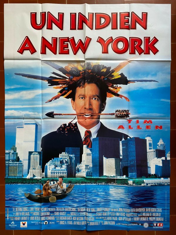 Affiche UN INDIEN A NEW YORK John PASQUIN Sam HUNTINGTON Tim ALLEN 120x160cm Ventes exceptionnelles