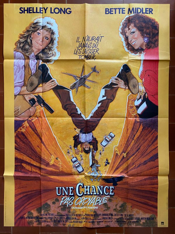 Affiche UNE CHANCE PAS CROYABLE Arthur HILLER Bette MIDLER P. COYOTE 120x160cm Soldes en ligne