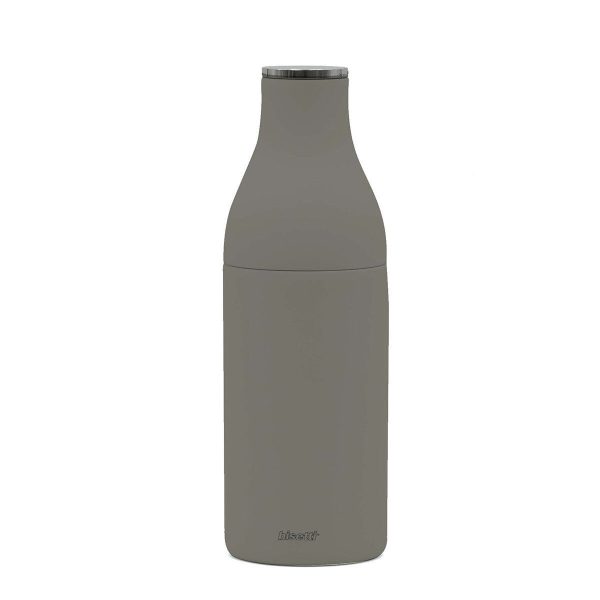 Moulin à épices bouteille de lait - bois de hêtre gris Ventes exceptionnelles en ligne