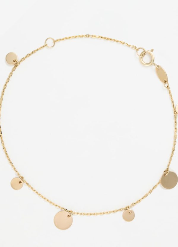 Bracelet   Medaillon  Or jaune Pas cher