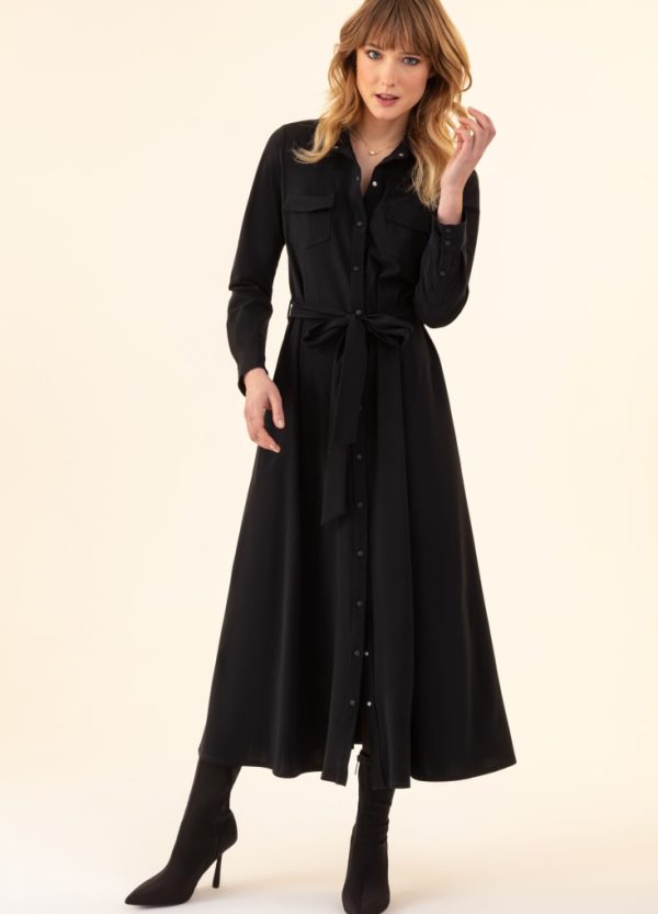 Robe+Ceinture Oscar - Noir Mode