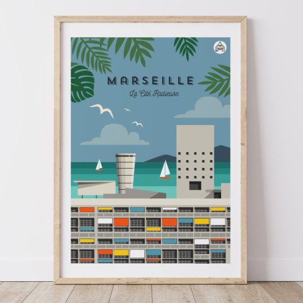 Affiche MARSEILLE - La Cité Radieuse Fourniture