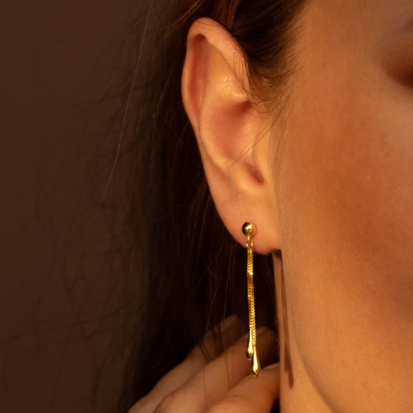 Boucles d oreilles  Pluie dorée  Or jaune En ligne