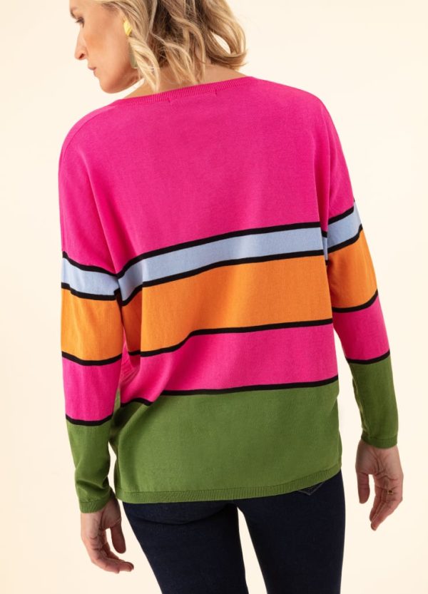 Pull Berry - Color Block En ligne – Image 2