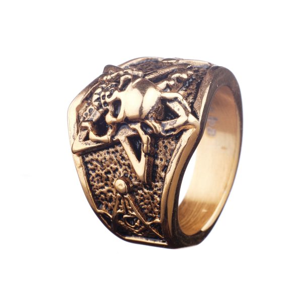 Bague Cadet dorée - taille S Soldes en ligne