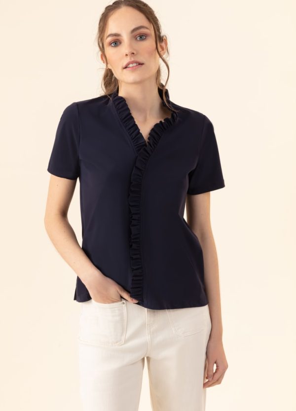 Tee-Shirt Bonheur - Marine Pas cher