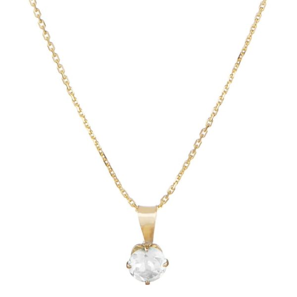 Pendentif  Puce  Or Jaune et Zirconium Soldes en ligne – Image 2