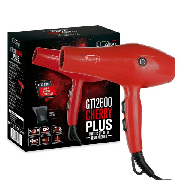 Sèche-Cheveux Gti 2600 Cherry Plus - Rouge - 2200W À vendre