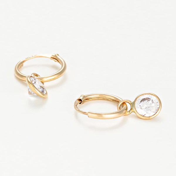 Boucles d oreilles  Créoles  Or Jaune Soldes en ligne – Image 2