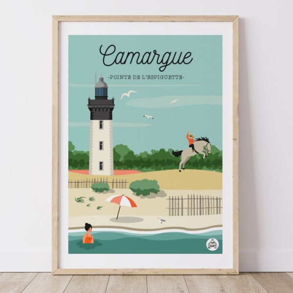 Affiche CAMARGUE - Pointe de l Espiguette Fourniture