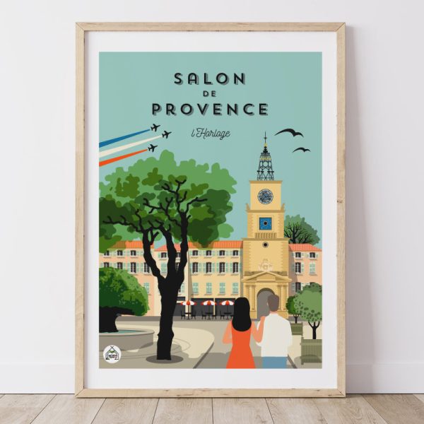Affiche SALON DE PROVENCE - L Horloge Soldes en ligne