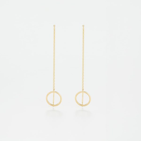 Boucle d oreilles  Cercles imaginaires  Or Jaune À prix réduit